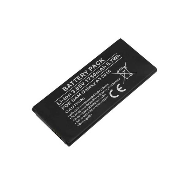 Batterie compatible Samsung Galaxy A3 2016 Li-ion 3,85V 1750mAh 6.7Wh
