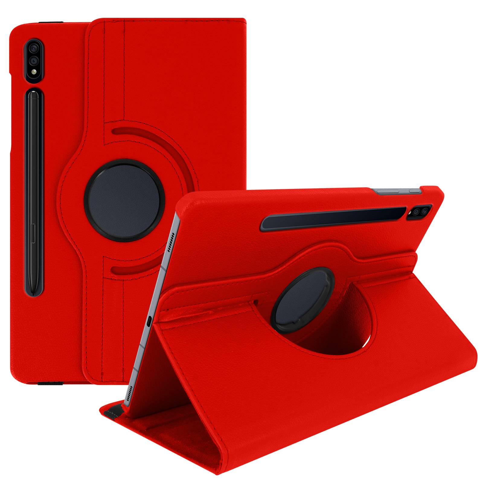 Étui pour Samsung Galaxy Tab S7 11.0 et Tab S8 Fonction Support Rotatif 360°-1