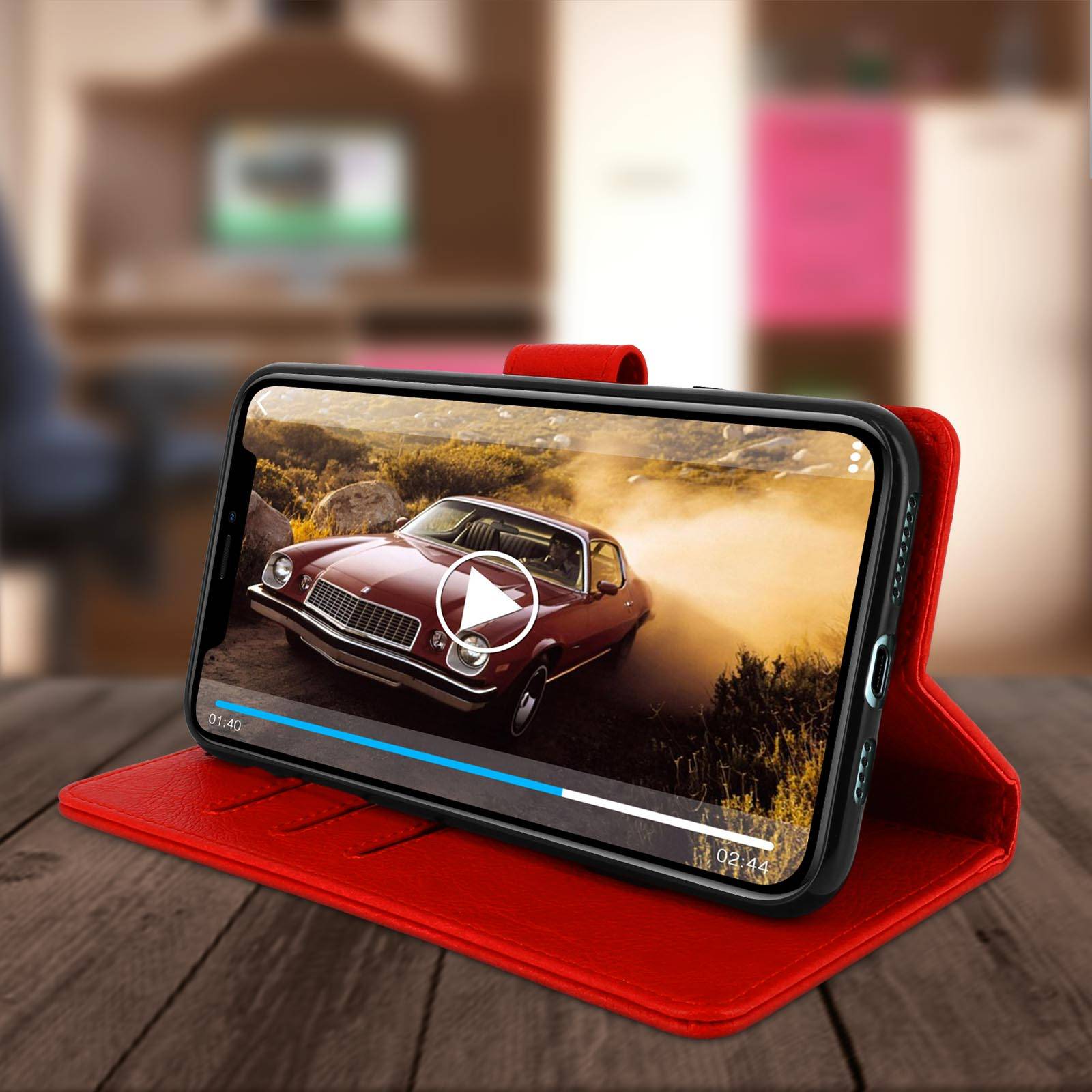 Étui pour iPhone 11 Pro Max Housse Intégrale Porte-carte Fonction Support-3