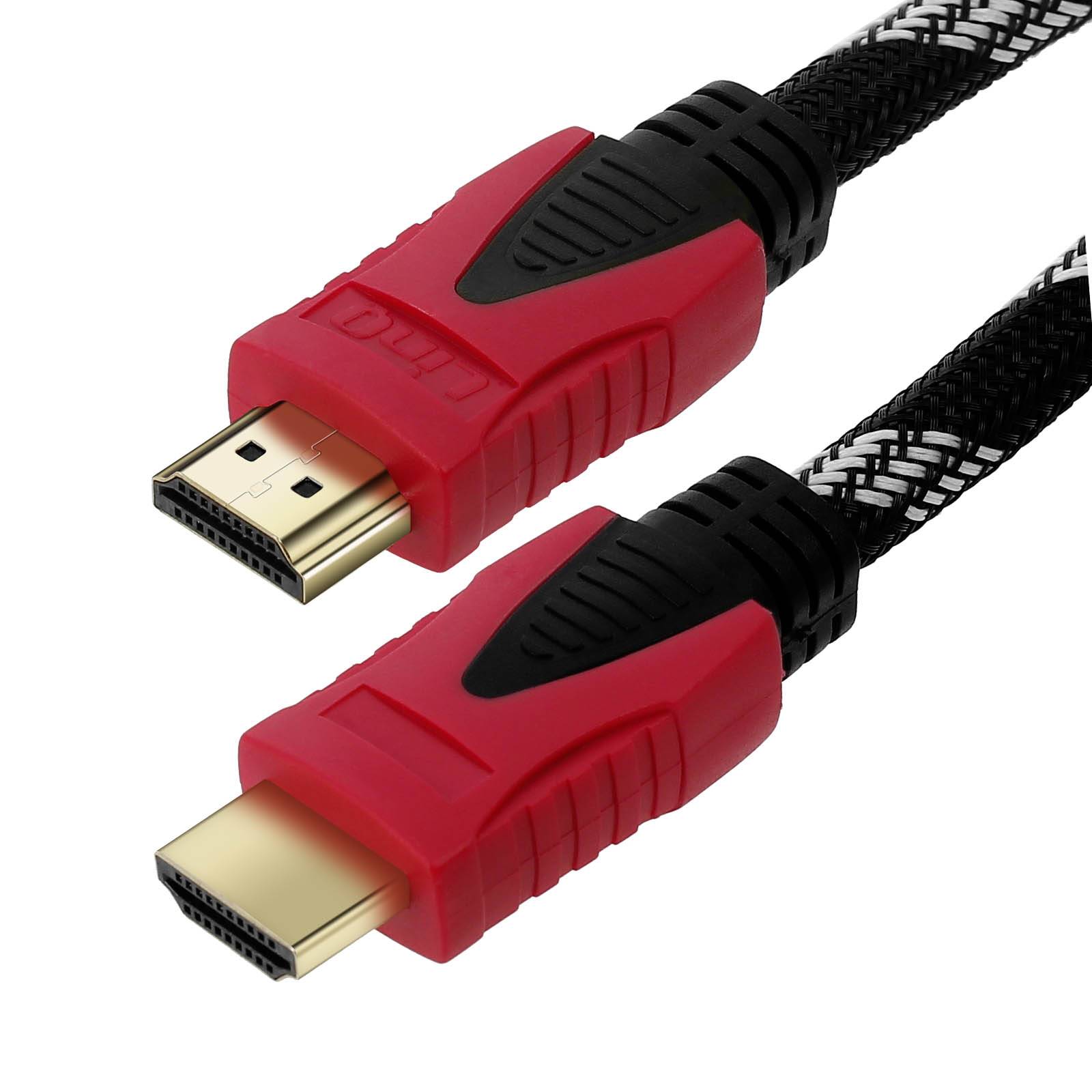 Câble Vidéo HDMI vers HDMI Mâle 4K Full HD Haut Débit 1.8m-1