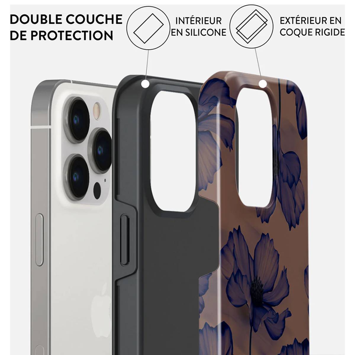 Coque pour iPhone 13 Pro Tough Antichocs Modèle Velvet Night-2
