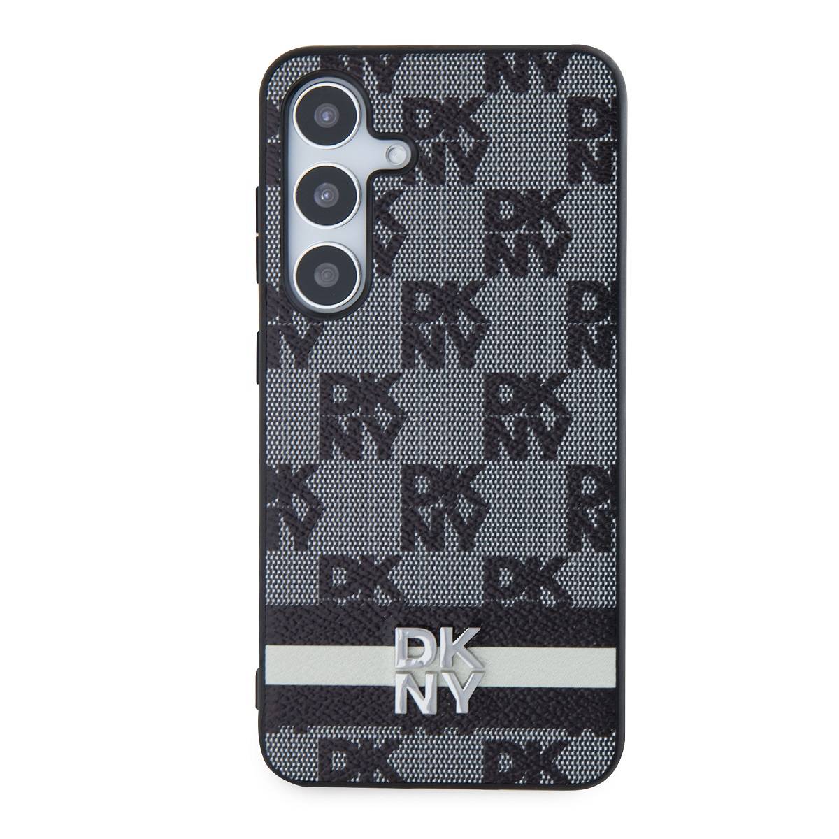 Coque pour Galaxy S24 Élégante avec Motifs à Carreaux et à Rayures-2