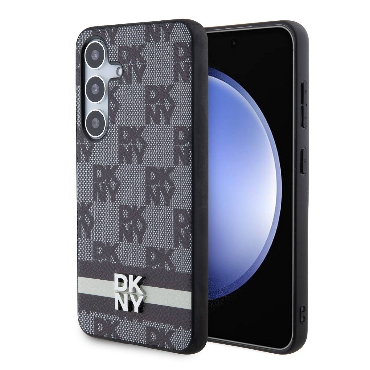 Coque pour Galaxy S24 Élégante avec Motifs à Carreaux et à Rayures-4