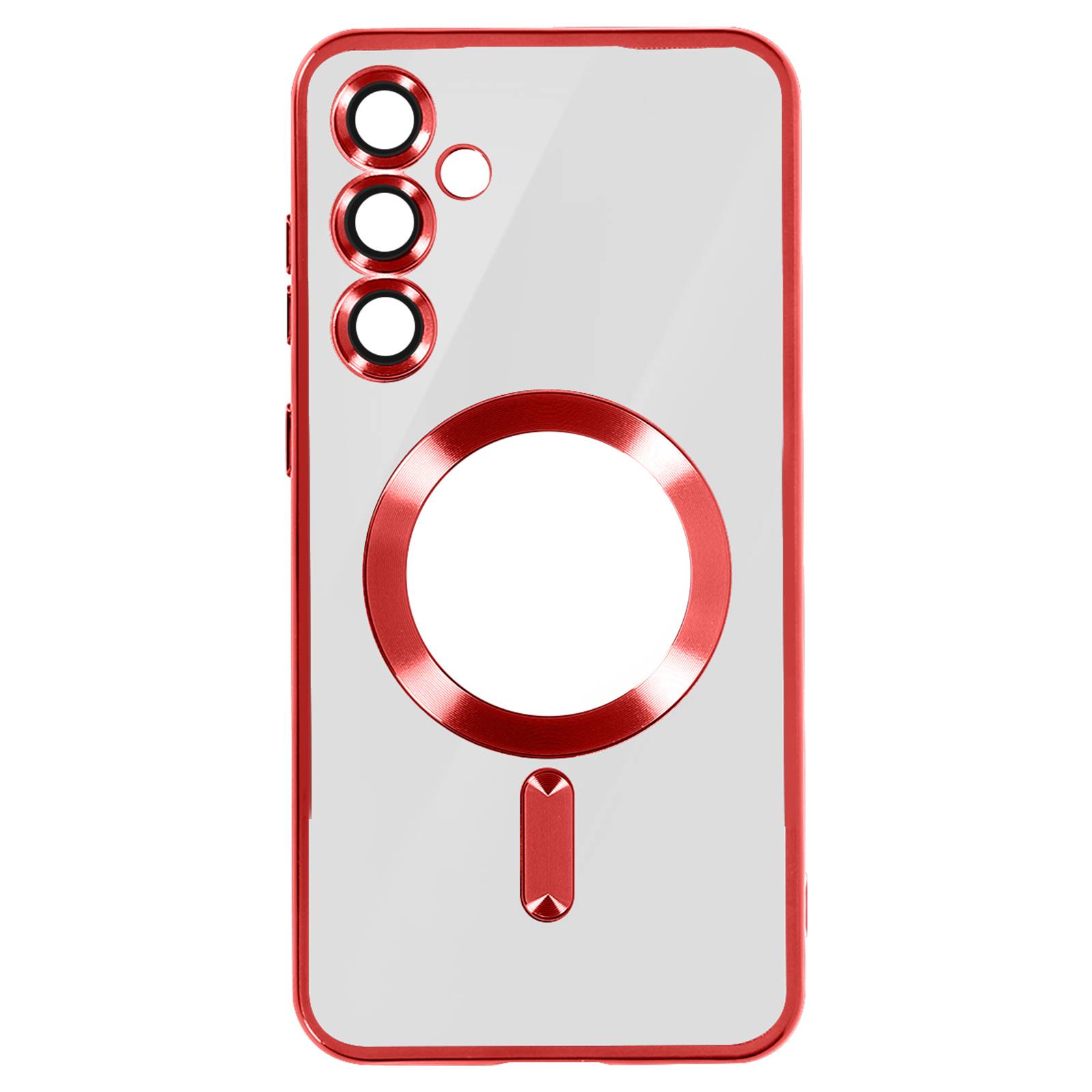 Coque MagSafe pour Samsung S24 en Silicone Contour Chromé-0