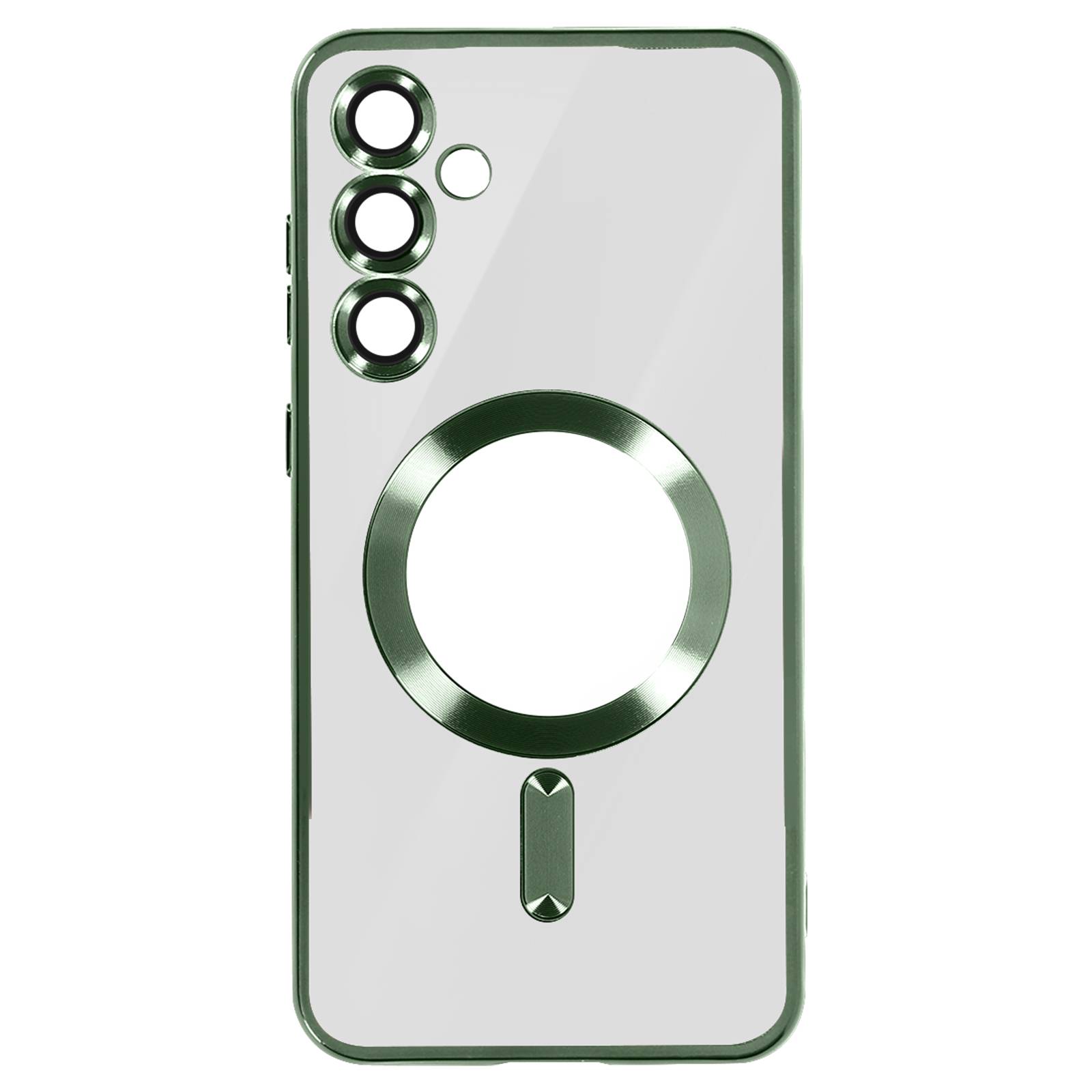 Coque MagSafe pour Samsung S24 en Silicone Contour Chromé-0