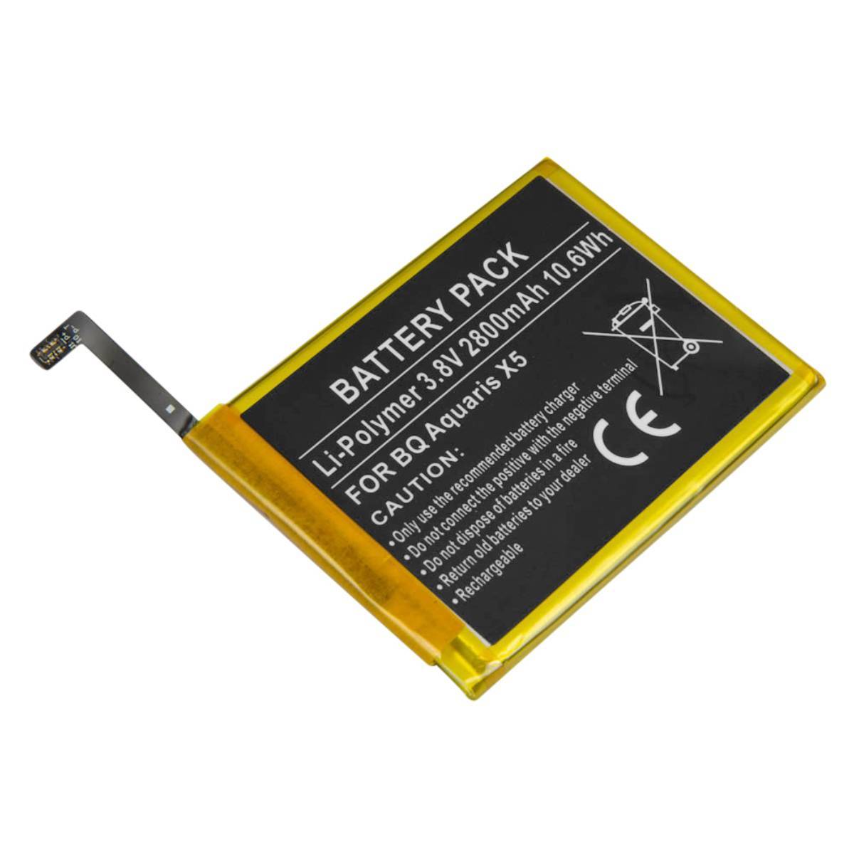 Batterie Intégrée pour BQ Aquaris X5 2900 3,8V 2800mAh Li-Polymer-0