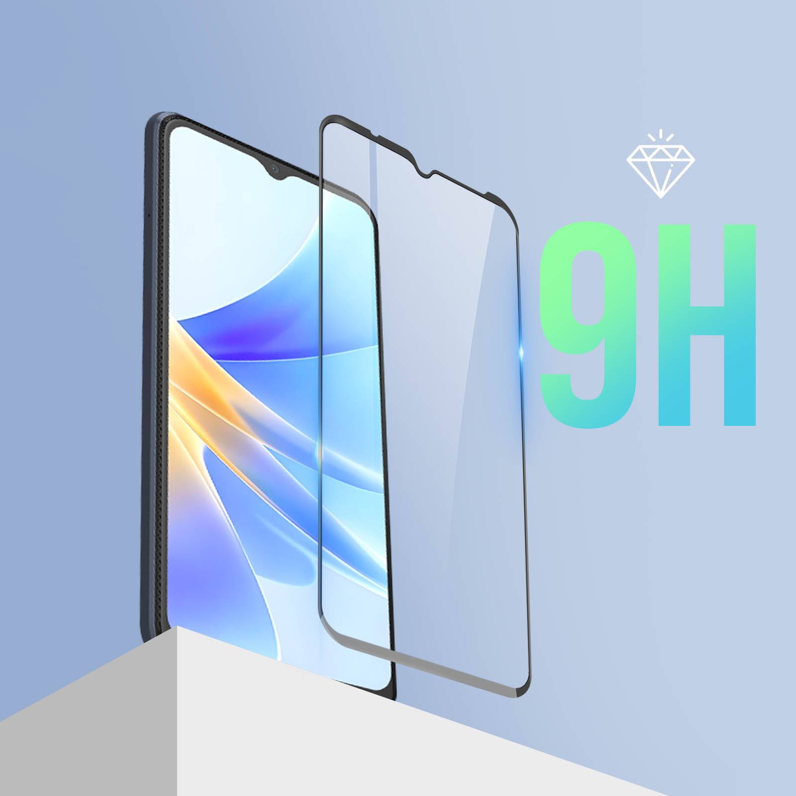 Verre Trempé pour Oppo A17 et pour Realme C33 Dureté 9H 5D Adhésion Totale-2