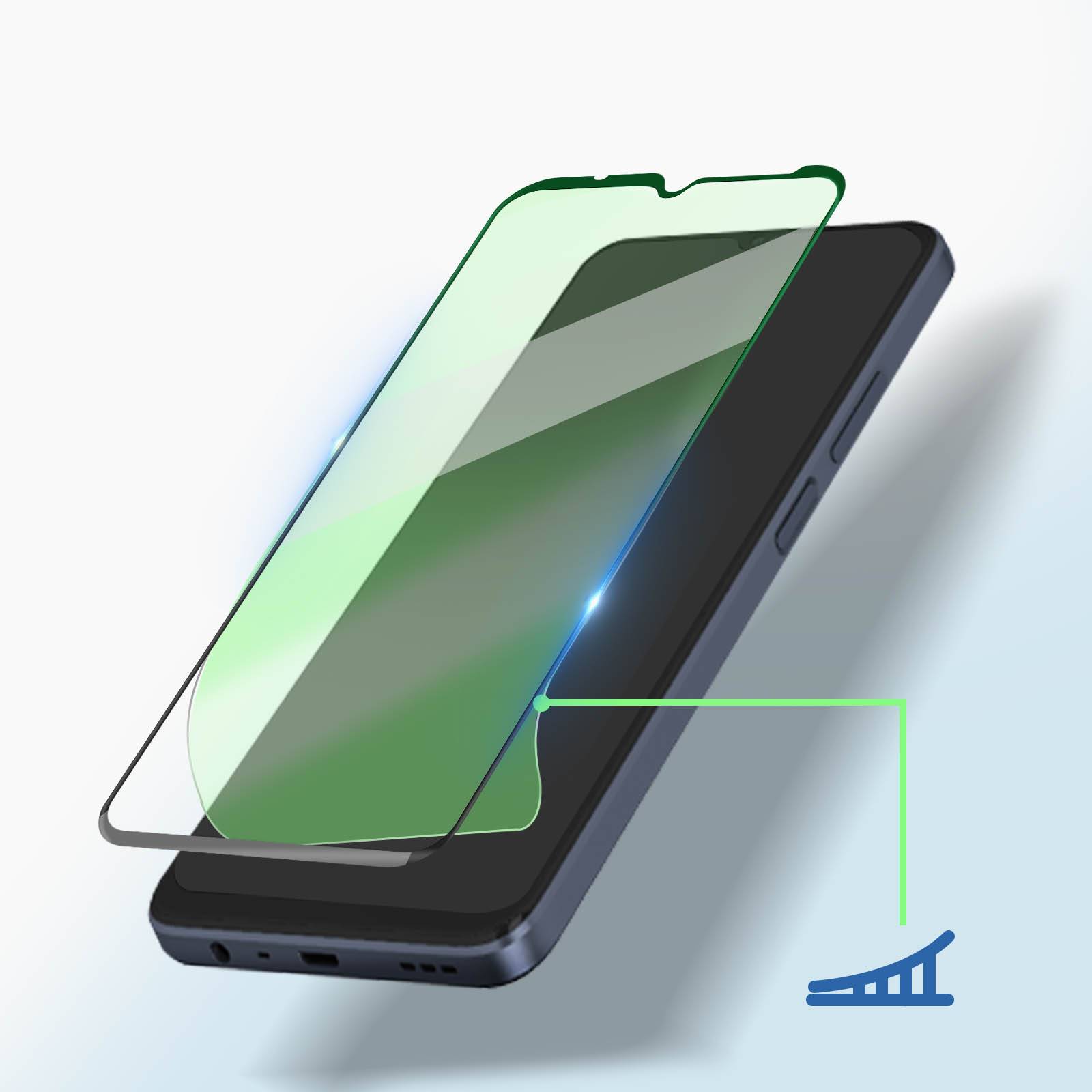 Verre Trempé pour Oppo A17 et pour Realme C33 Dureté 9H 5D Adhésion Totale-4
