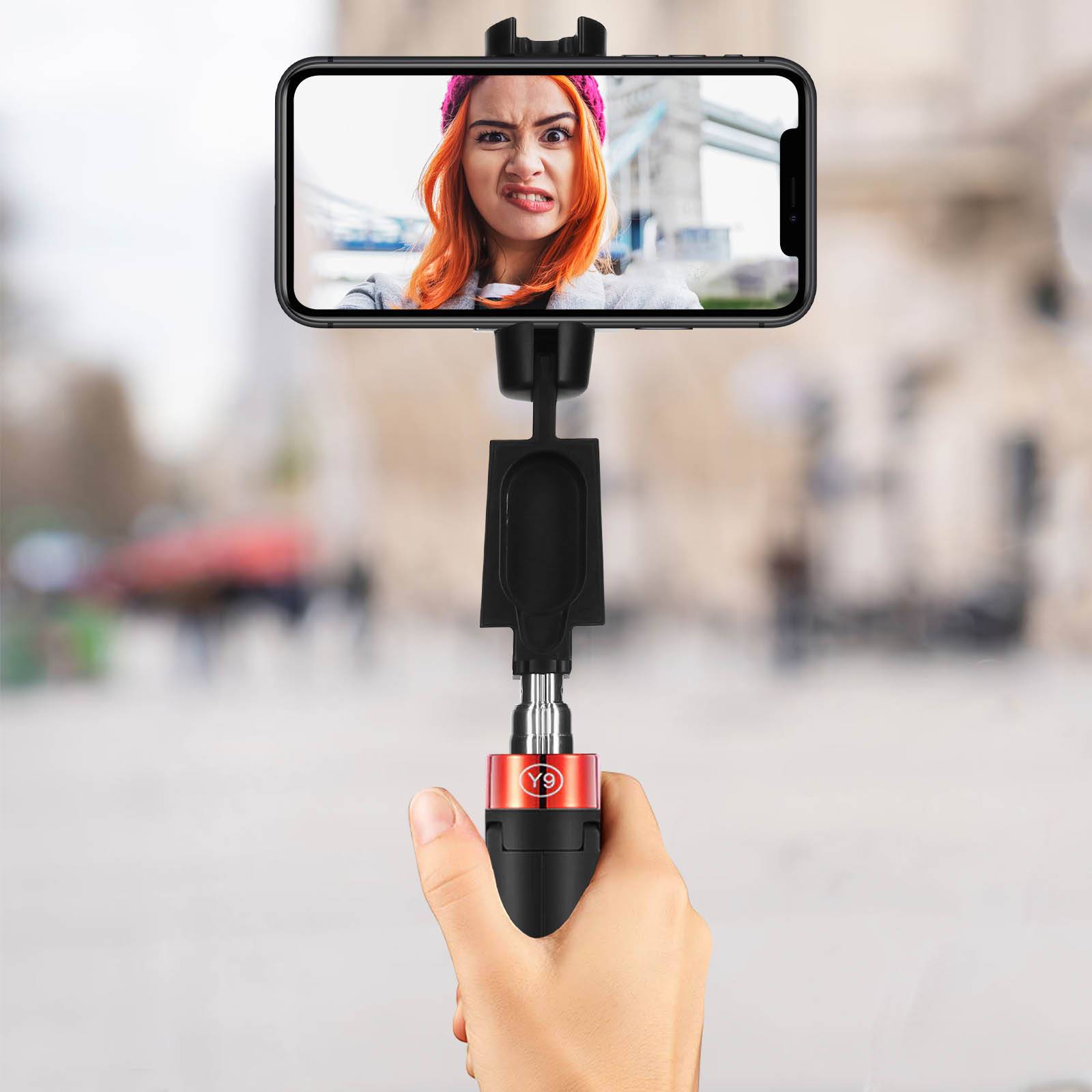 Perche Selfie Smartphone Bluetooth sans-fil Trépied Extensible Rotatif-4