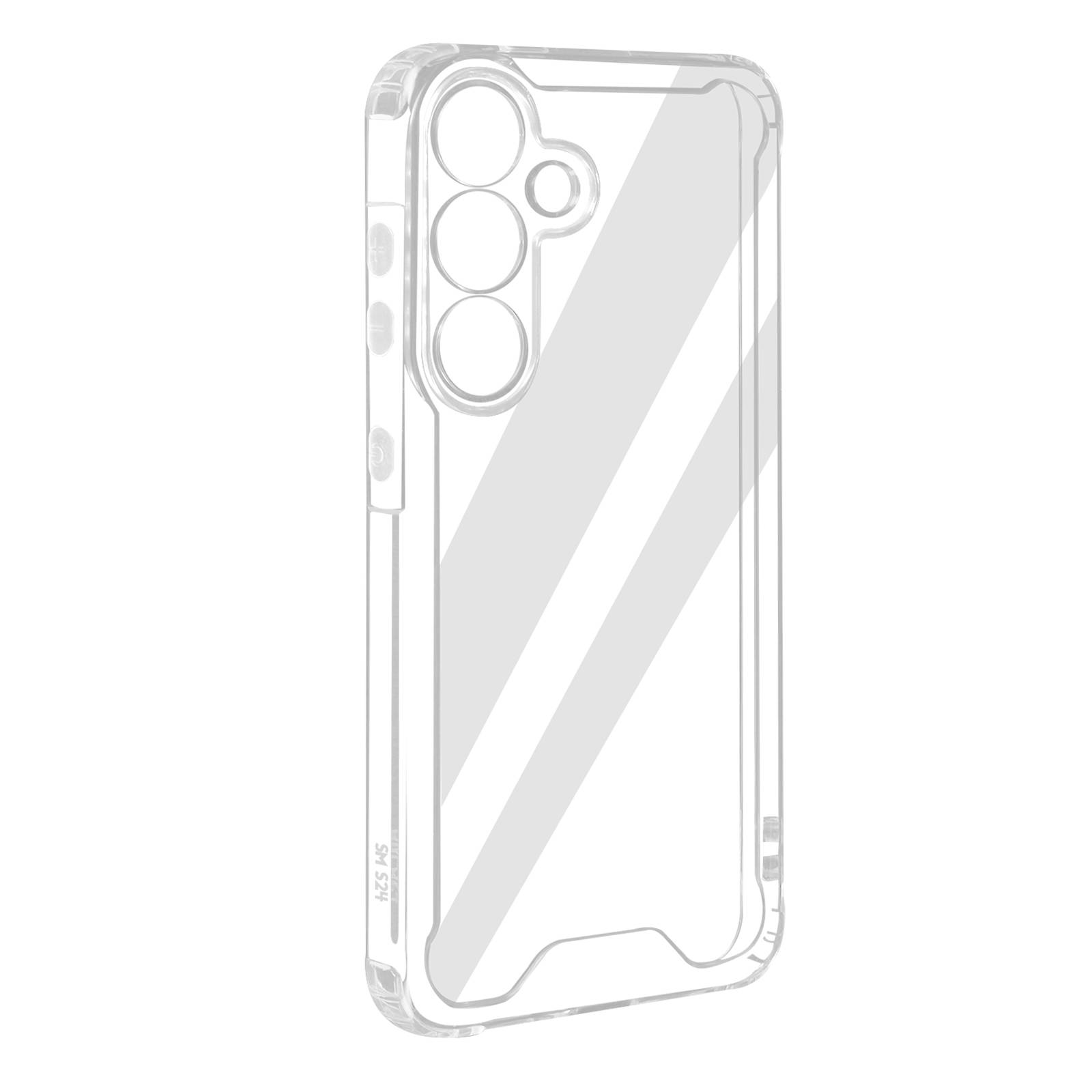 Coque pour Samsung Galaxy S24 Rigide Coins Renforcés Bords Surélevés-1