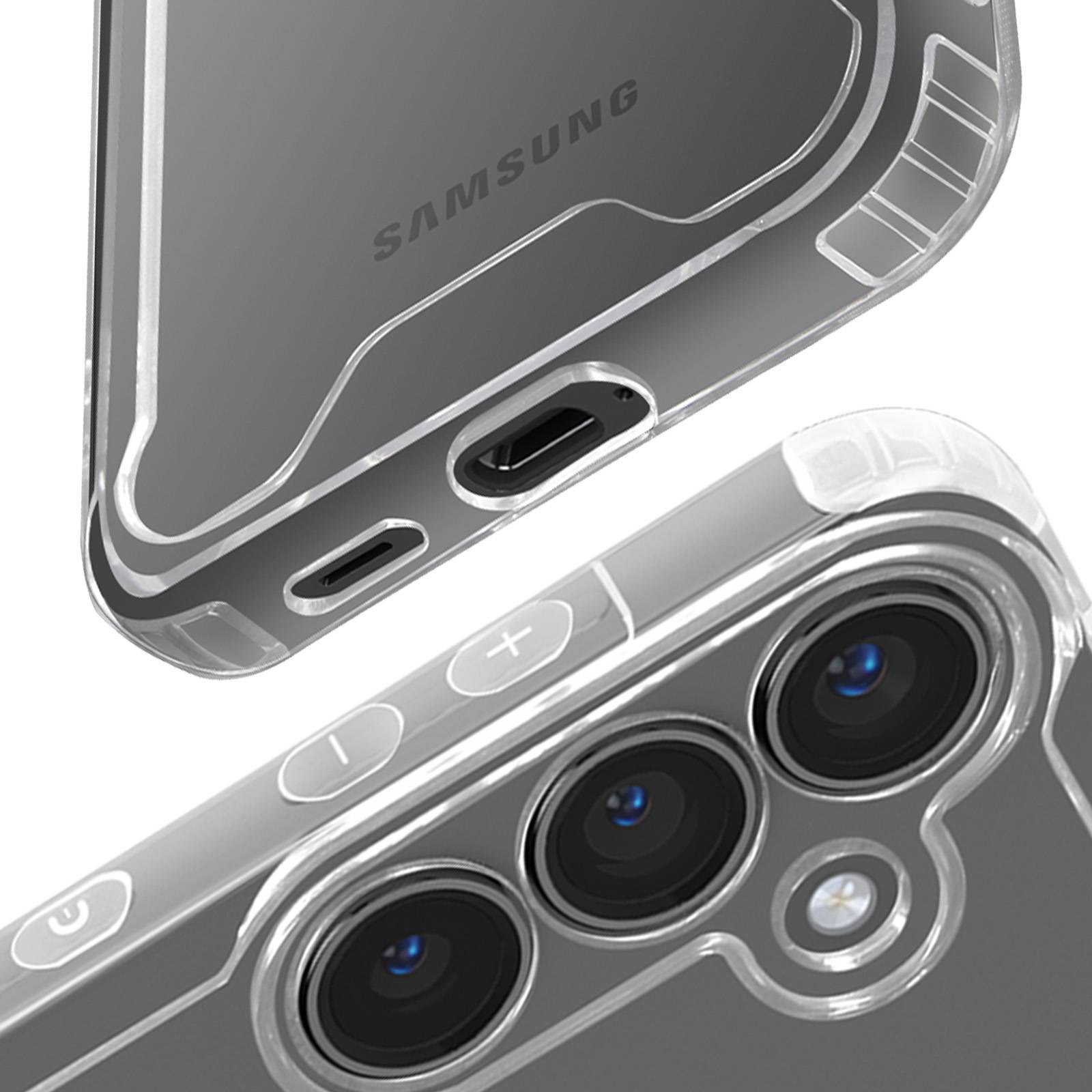 Coque pour Samsung Galaxy S24 Rigide Coins Renforcés Bords Surélevés-4