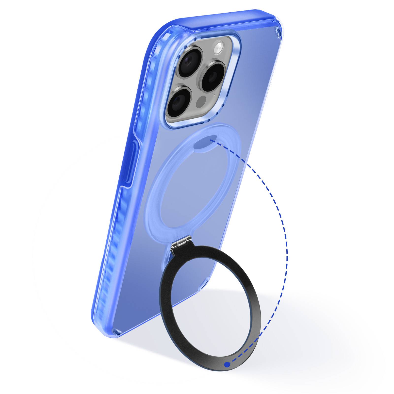 Coque MagSafe pour iPhone 14 Pro Antichoc avec Support Pliable-2