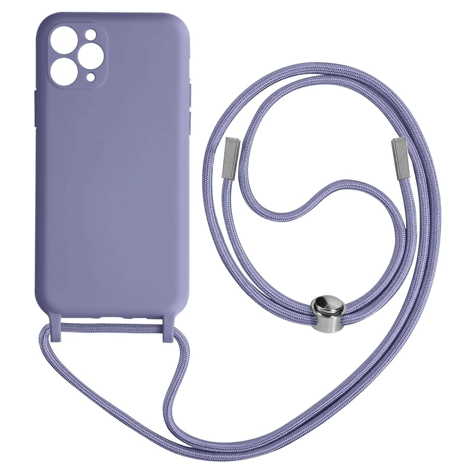 Coque Cordon pour iPhone 11 Pro Max Semi-rigide Lanière Tour du Cou 80cm-0