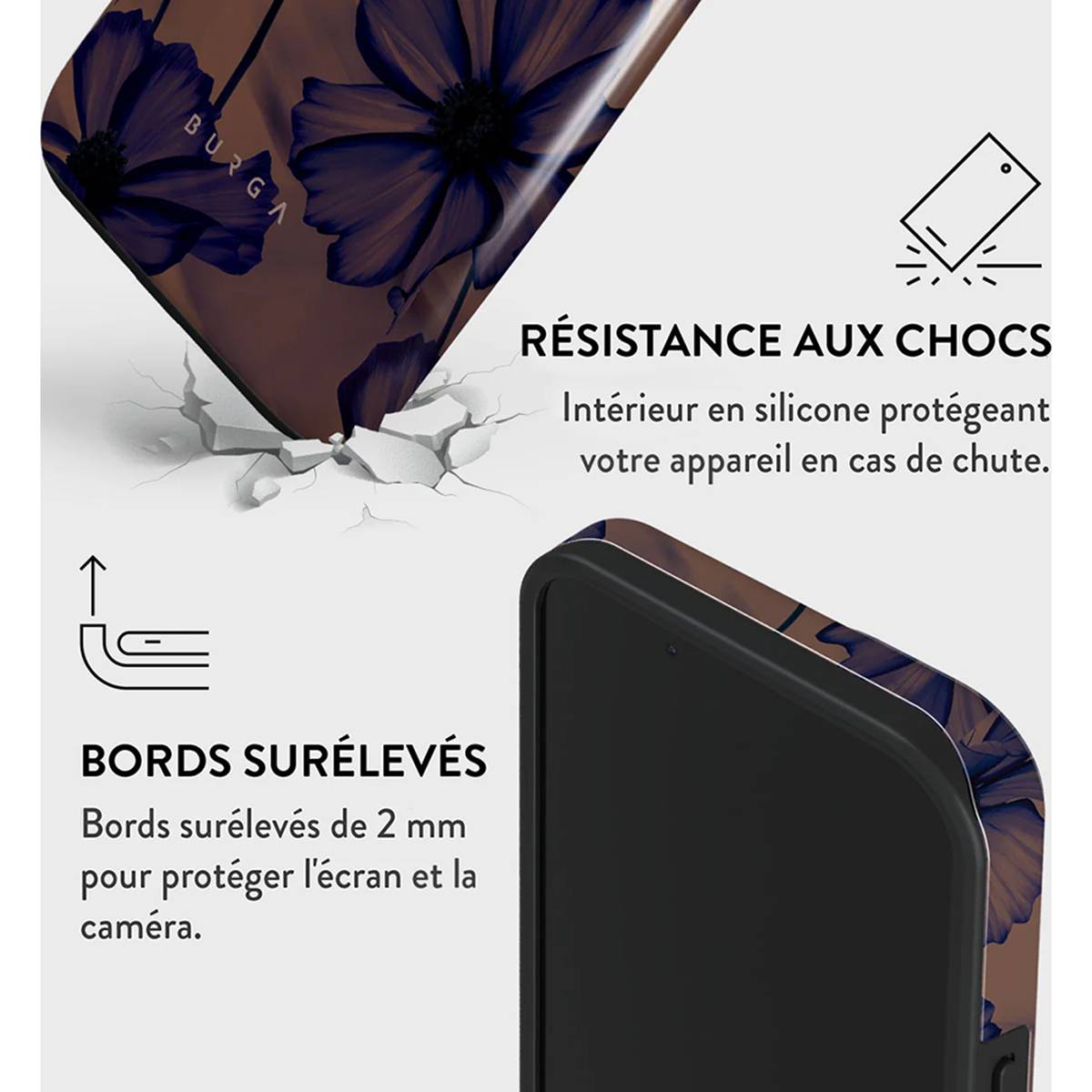 Coque pour iPhone 13 MagSafe Tough Antichocs Modèle Velvet Night-3