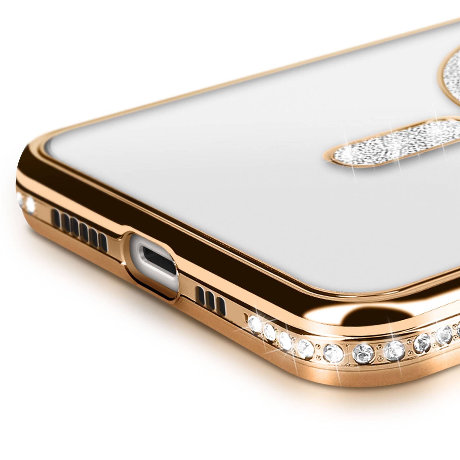 Coque Diamant pour iPhone 14 Pro MagSafe Contour Strass-3