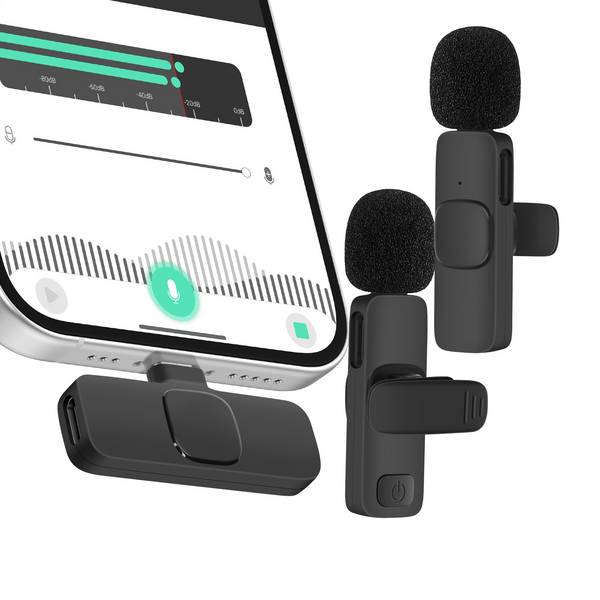Micro cravate sans fil avec Récepteur USB C pour Smartphone