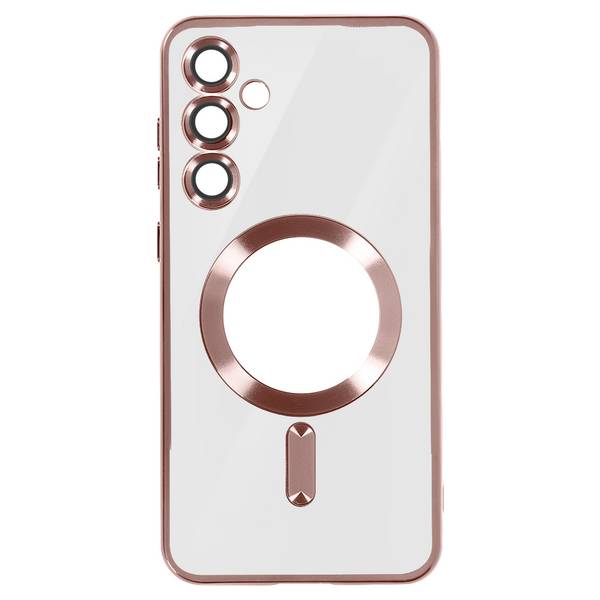 Coque MagSafe pour Samsung S24 en Silicone Contour Chromé