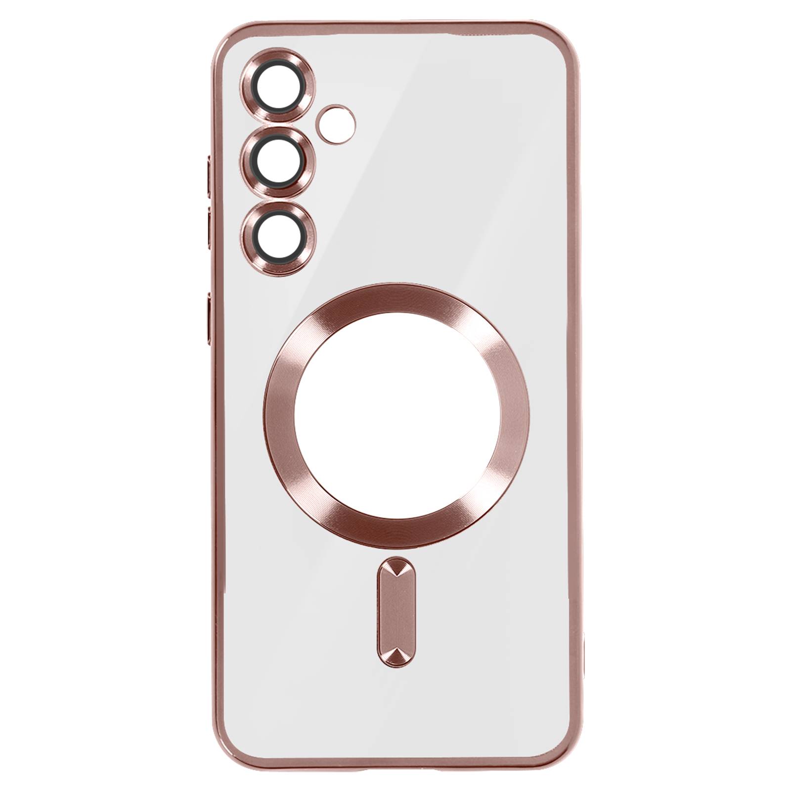 Coque MagSafe pour Samsung S24 en Silicone Contour Chromé-0