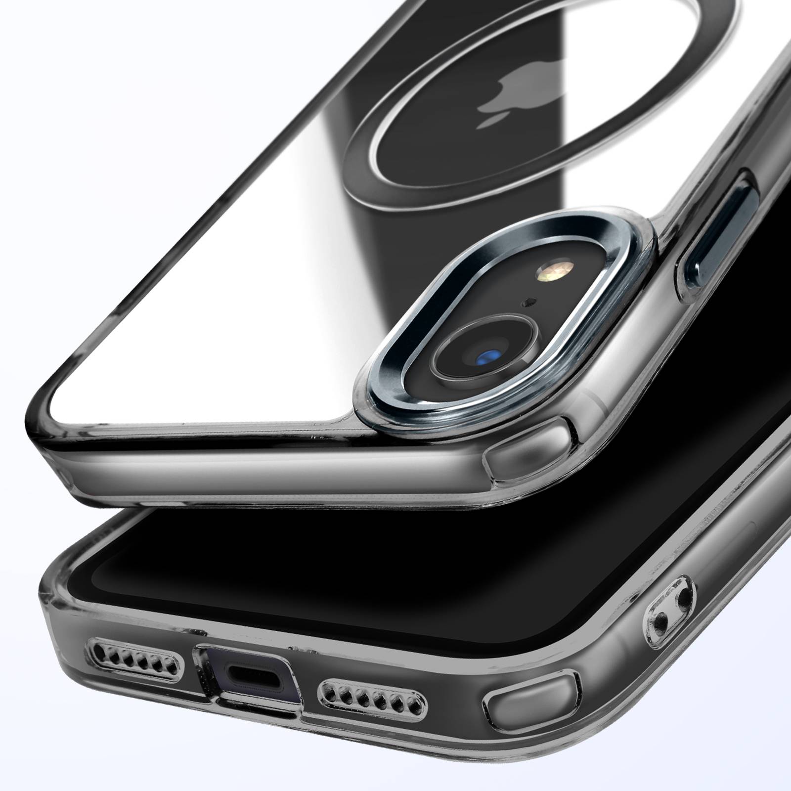 Coque MagSafe pour iPhone XR Dos Cristal Color-1
