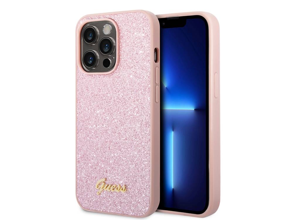 Coque pour Apple iPhone 14 Pro Max TPU Glitter Script-1
