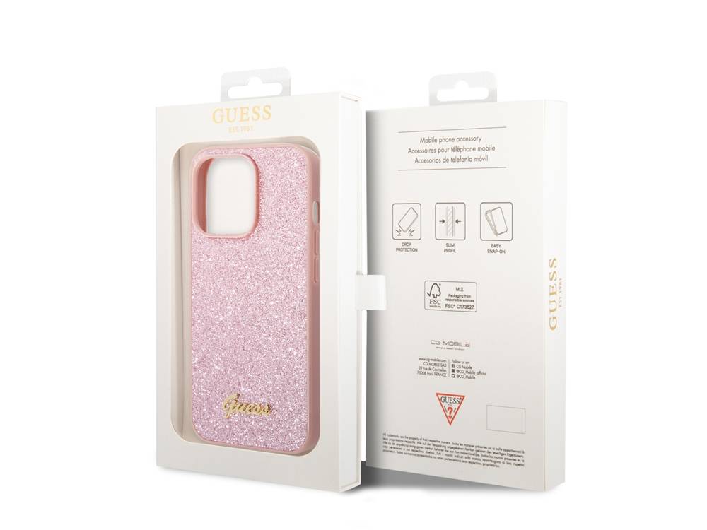 Coque pour Apple iPhone 14 Pro Max TPU Glitter Script-2