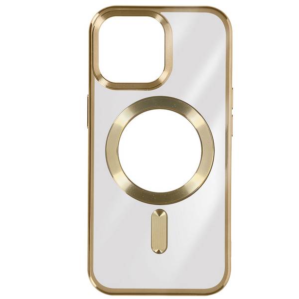 Coque MagSafe pour iPhone 15 Pro Max Silicone Protection Caméra Chromé