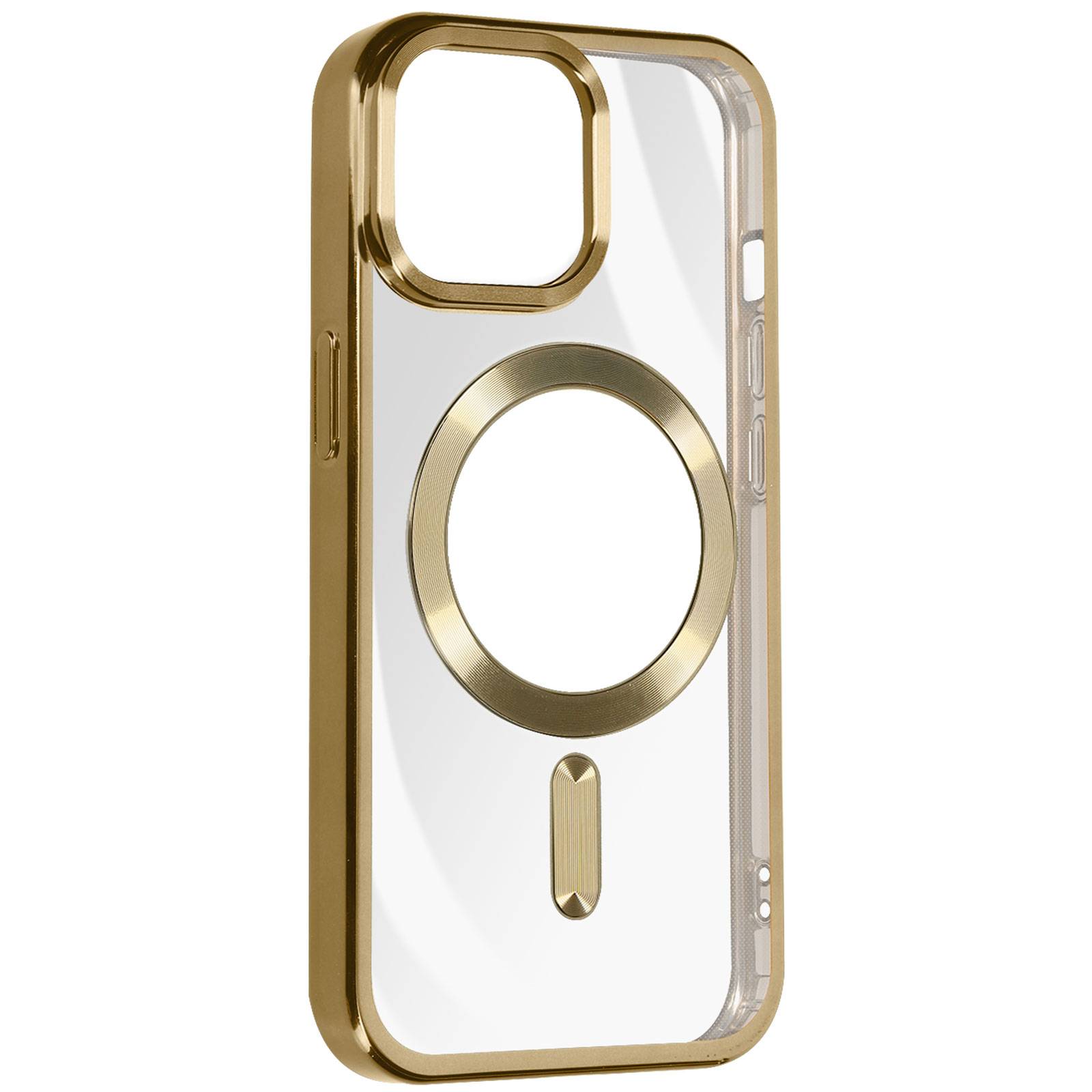 Coque MagSafe pour iPhone 15 Pro Max Silicone Protection Caméra Chromé-1