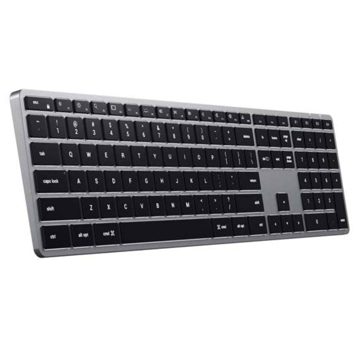 Clavier SLIM X3 Bluetooth USB-C QWERTY Rétroéclairé avec Pavé Numérique-2
