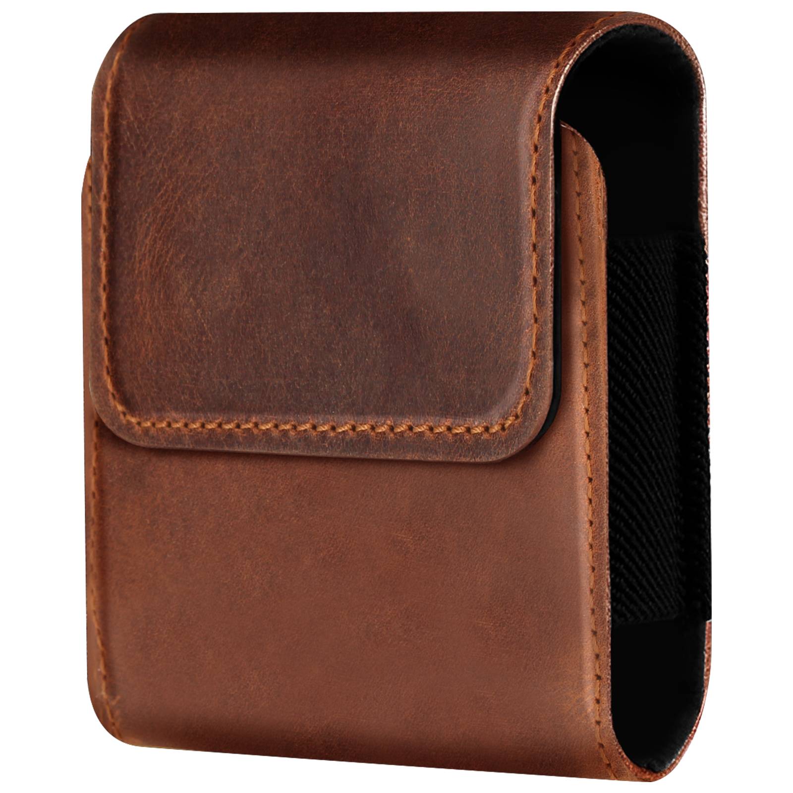 Étui Ceinture Universel pour Téléphone Pliable Cuir Fermeture Aimantée-0