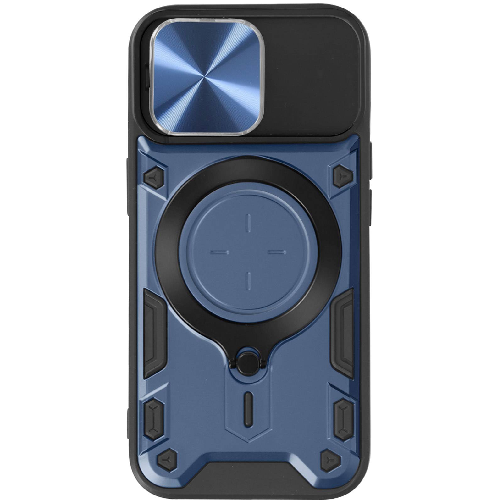 Coque pour iPhone 15 Pro Max Bague Métallique Bi-matière Antichoc-0