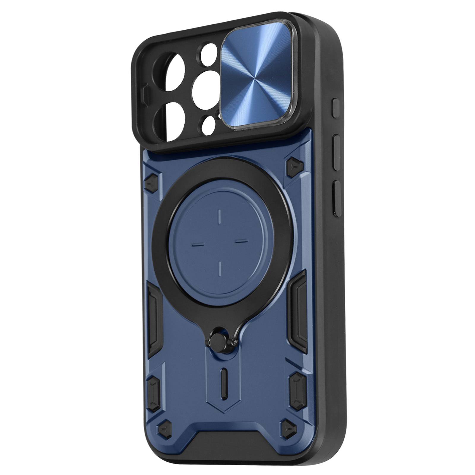 Coque pour iPhone 15 Pro Max Bague Métallique Bi-matière Antichoc-1
