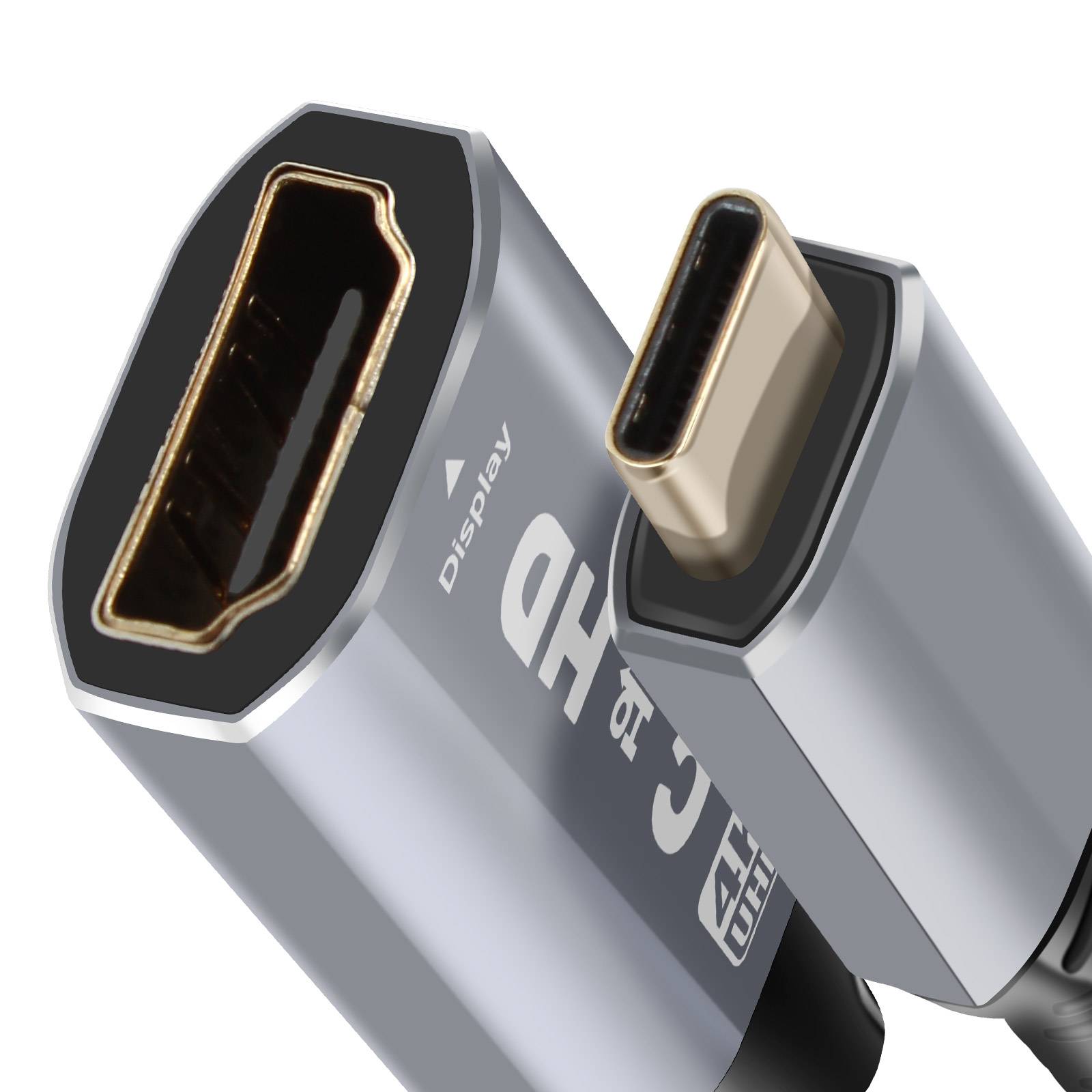 Adaptateur Vidéo USB C vers HDMI 4K Haute Résolution Design Compact-4