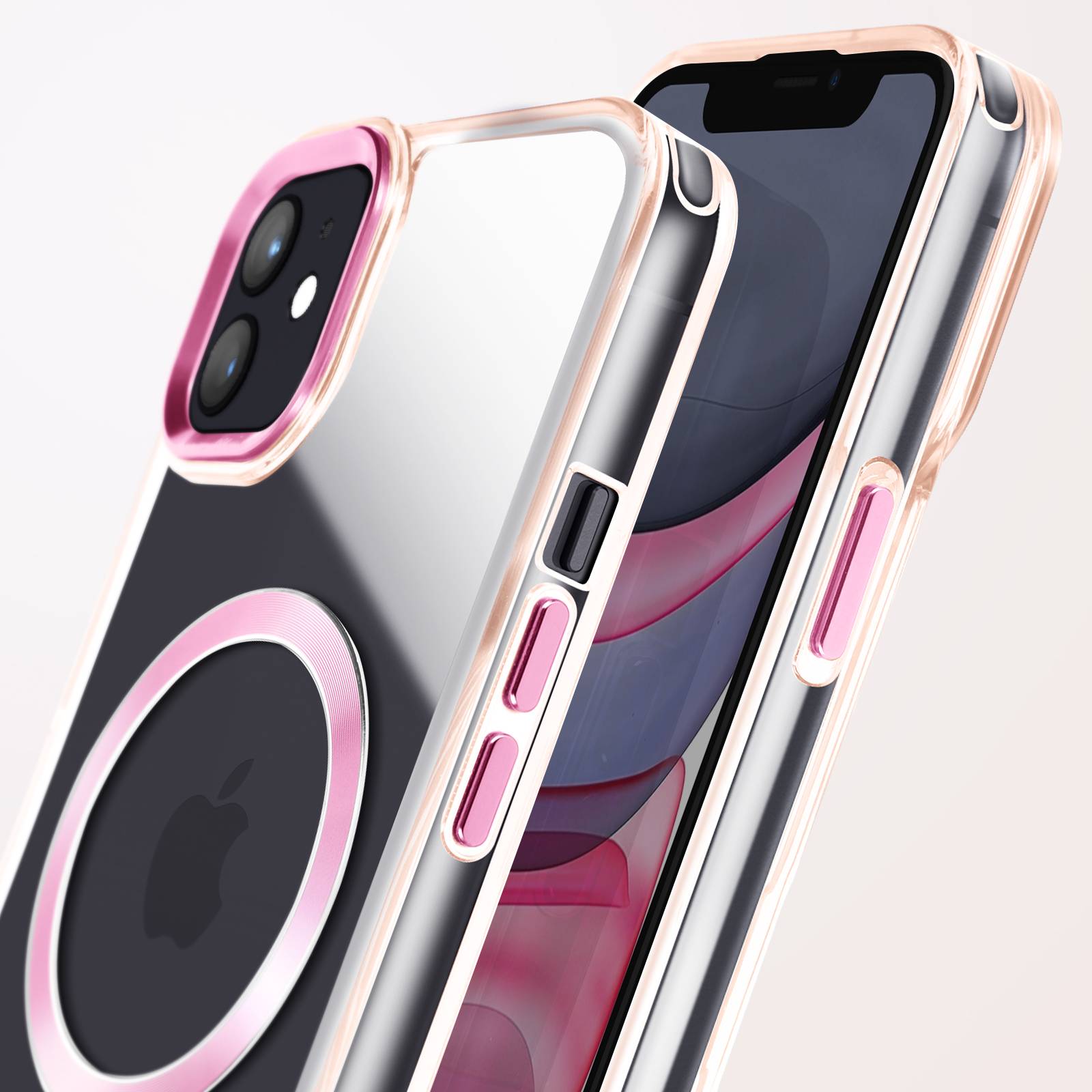 Coque MagSafe pour iPhone 11 Dos Cristal Color-3
