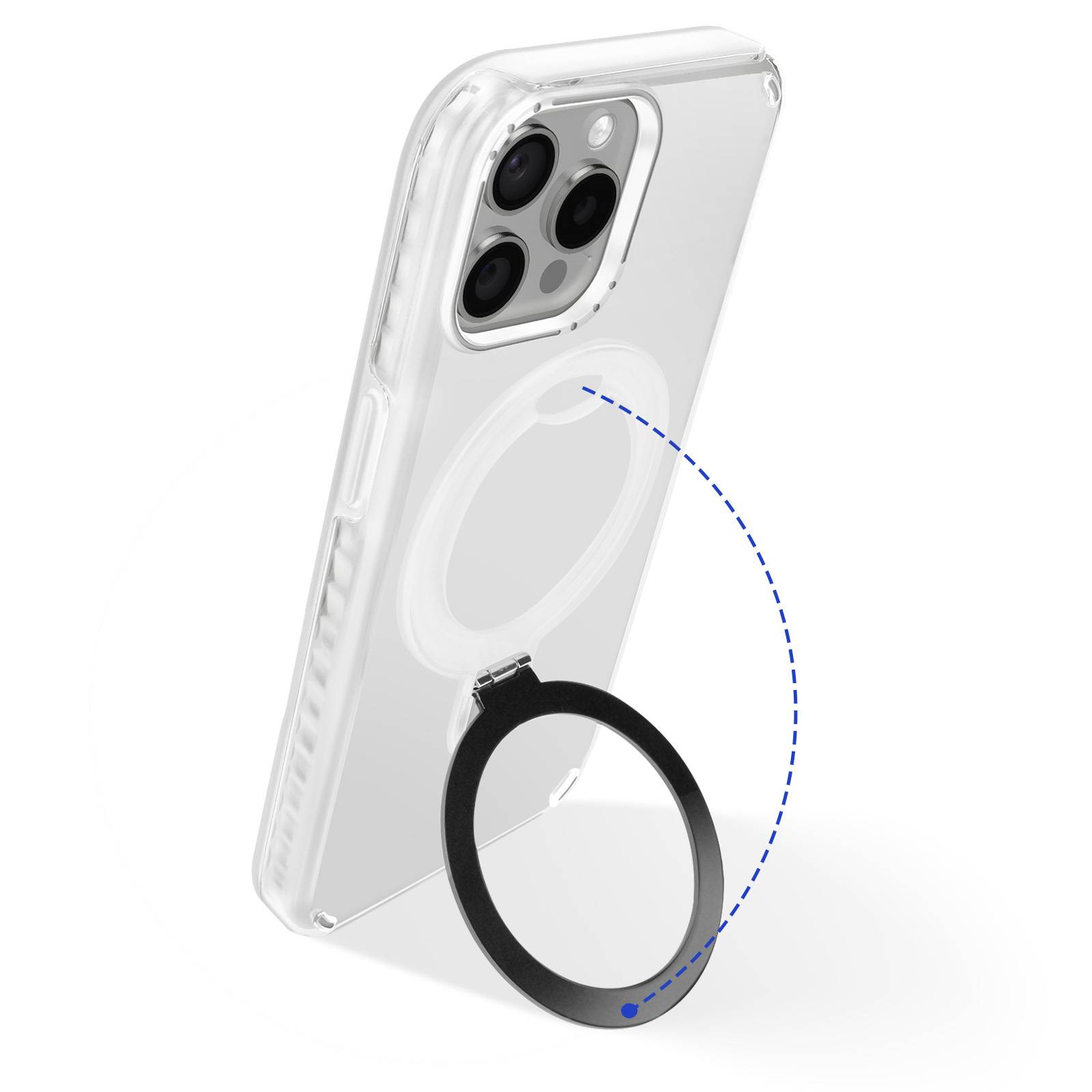 Coque MagSafe pour iPhone 13 Pro Max Antichoc avec Support Pliable-2