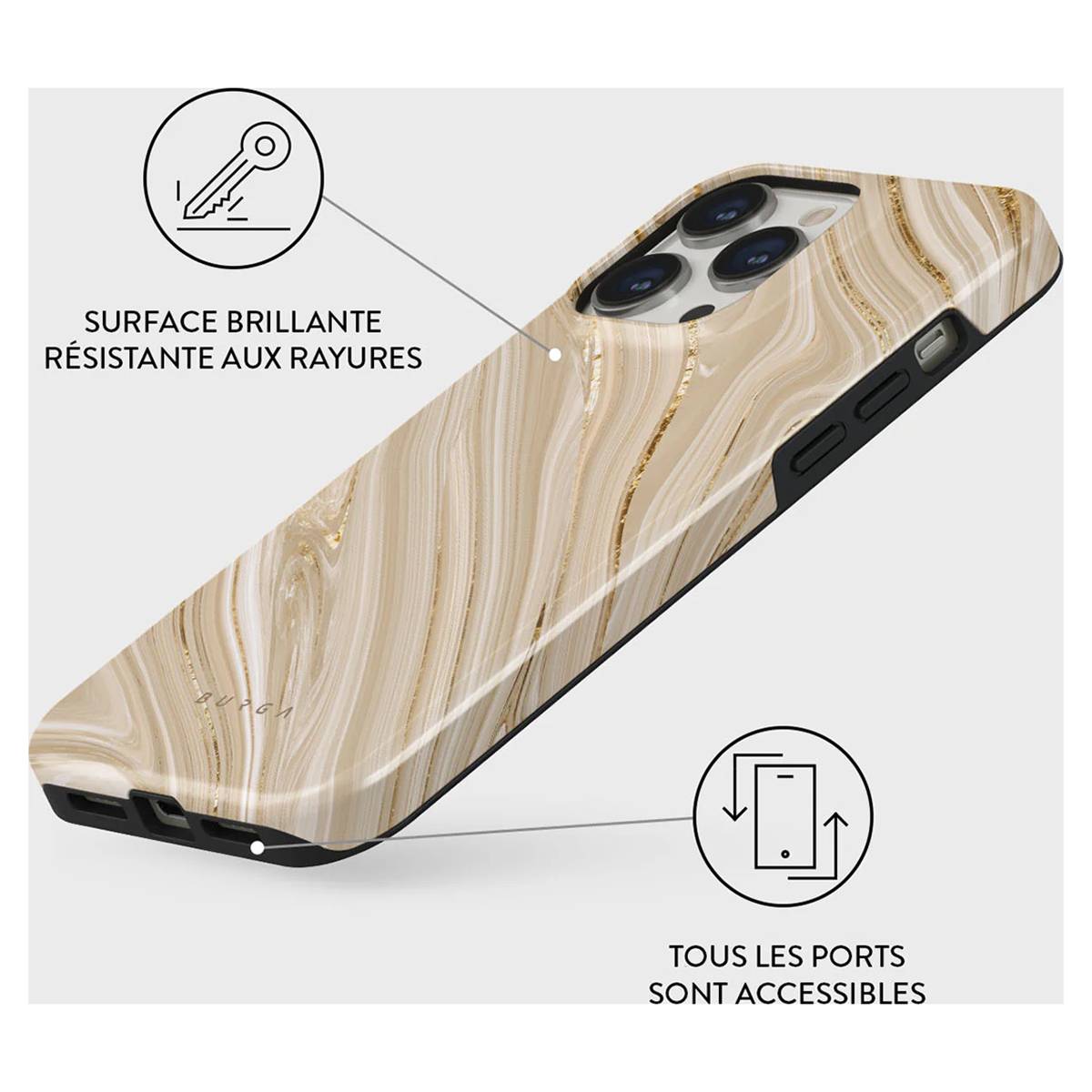 Coque pour iPhone 14 Pro Tough Antichocs Modèle Full Glam-1