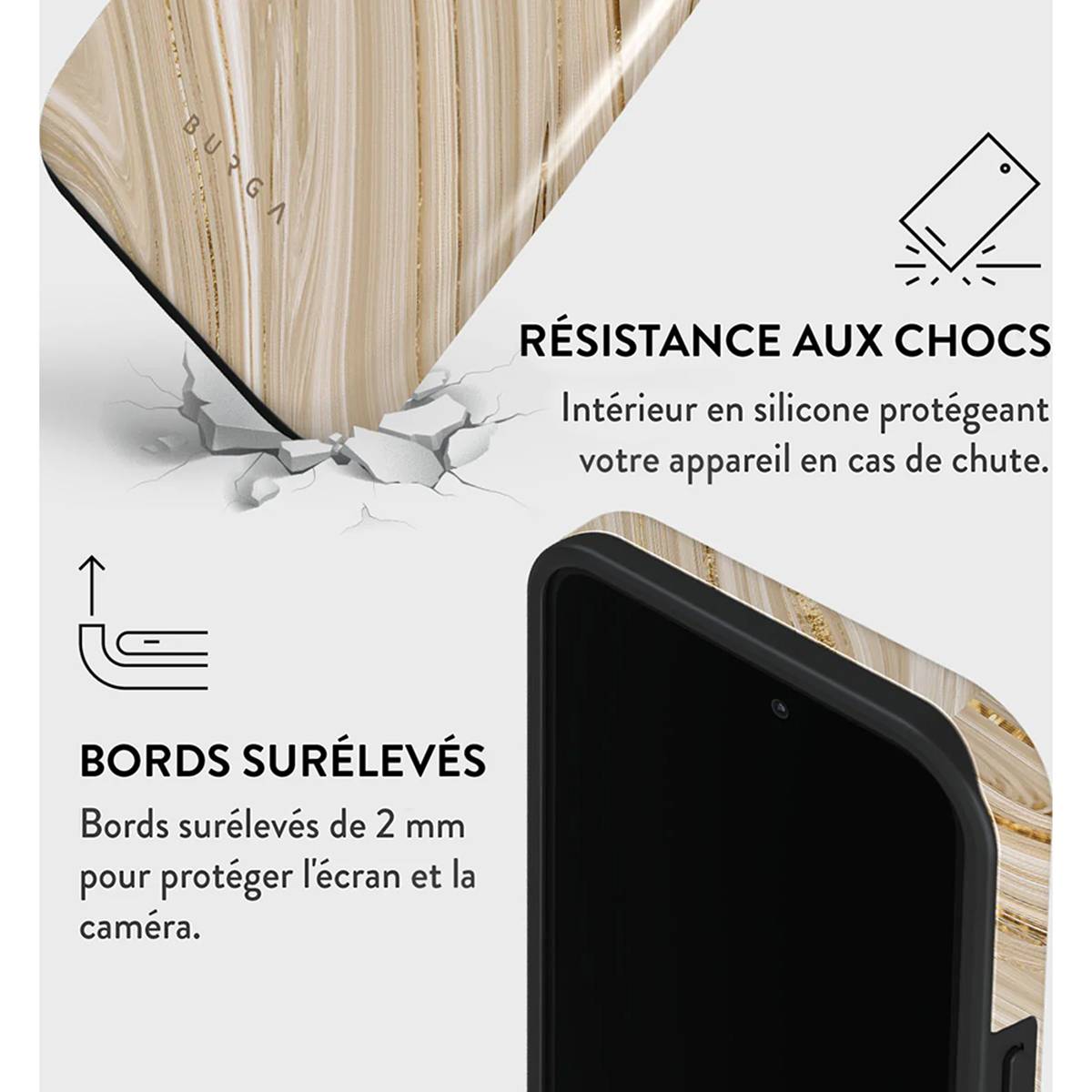 Coque pour iPhone 14 Pro Tough Antichocs Modèle Full Glam-3