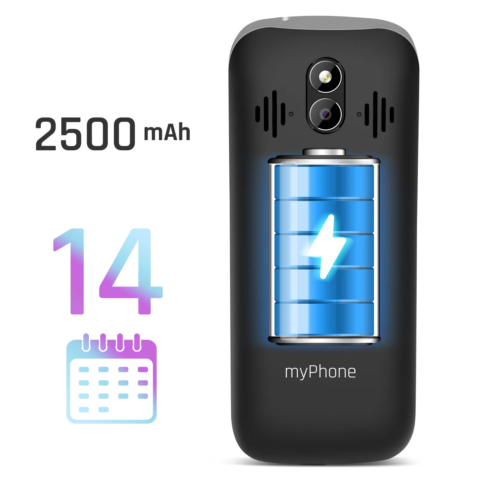 Téléphone à touches 4G LTE Grand écran SOS Radio FM Autonomie 14j-3