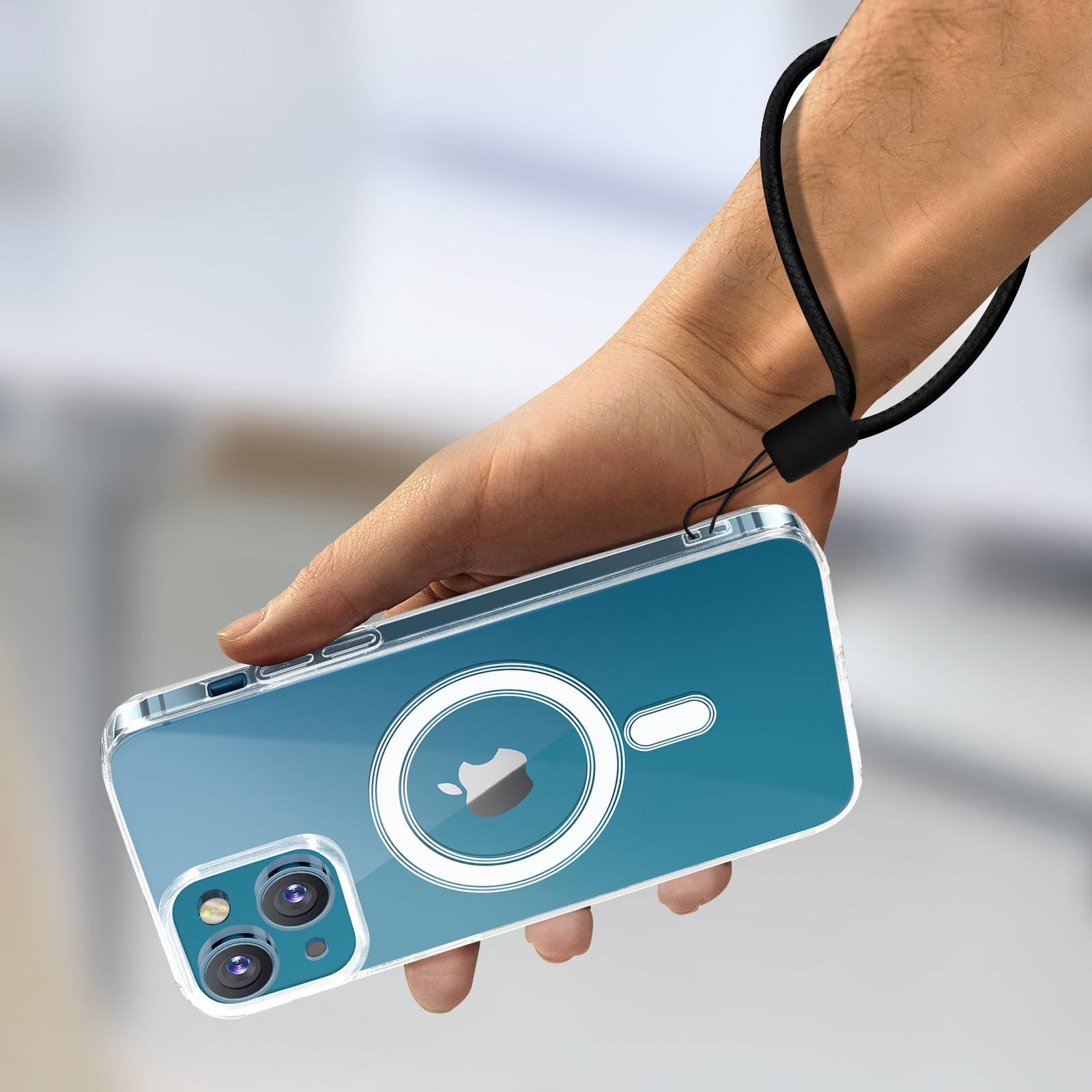 Coque MagSafe pour iPhone 13 Bi-matière Coins renforcés-2