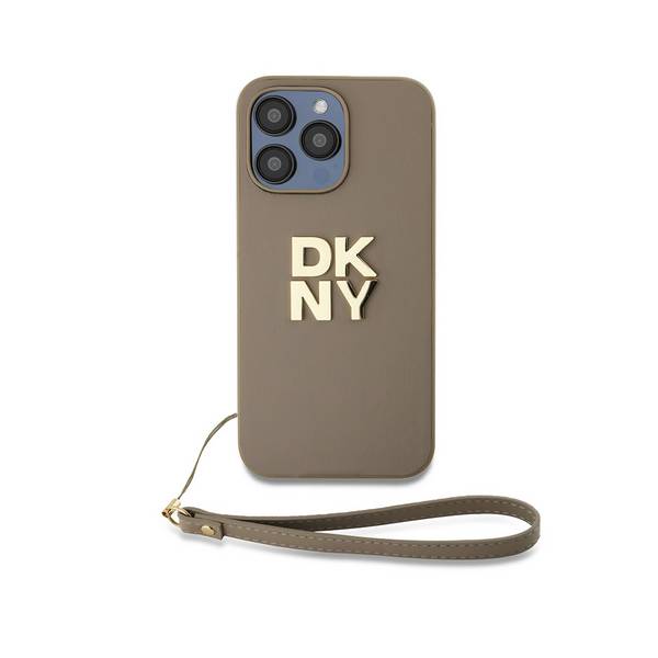 Coque pour Apple iPhone 14 Pro Max avec Logo Métallisé et Sangle de Poignet