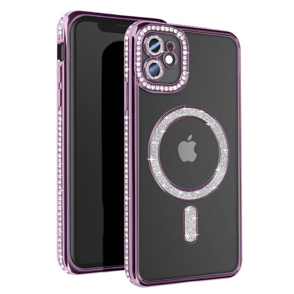 Coque Diamant pour iPhone 11 Protection MagSafe Contour Strass