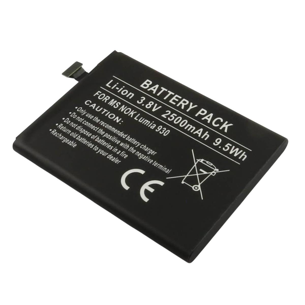 Batterie de Remplacement pour Lumia 930 929 RM927 BV-5QW 3.8V 2500mAh Li-ion-0