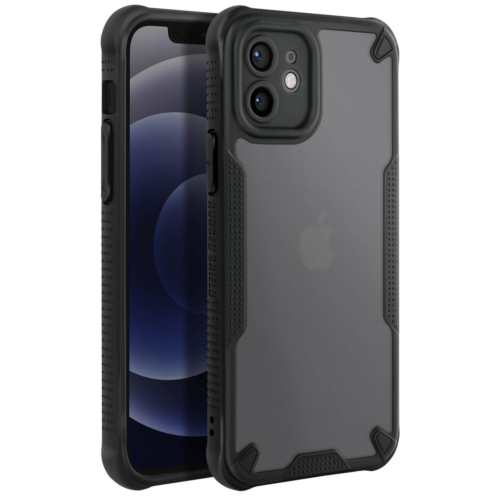 Coque Antichoc pour iPhone 12 Coins renforcés Dos Mat Anti-trace-0