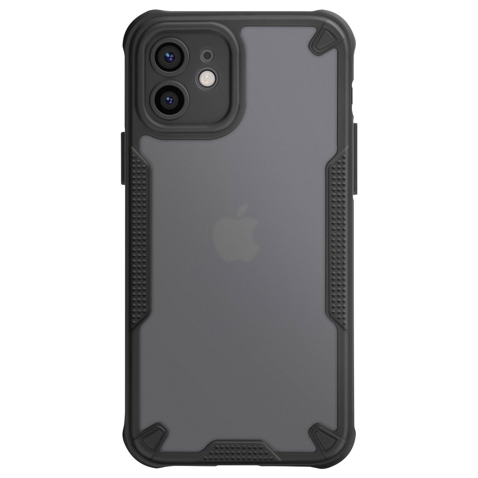 Coque Antichoc pour iPhone 12 Coins renforcés Dos Mat Anti-trace-1