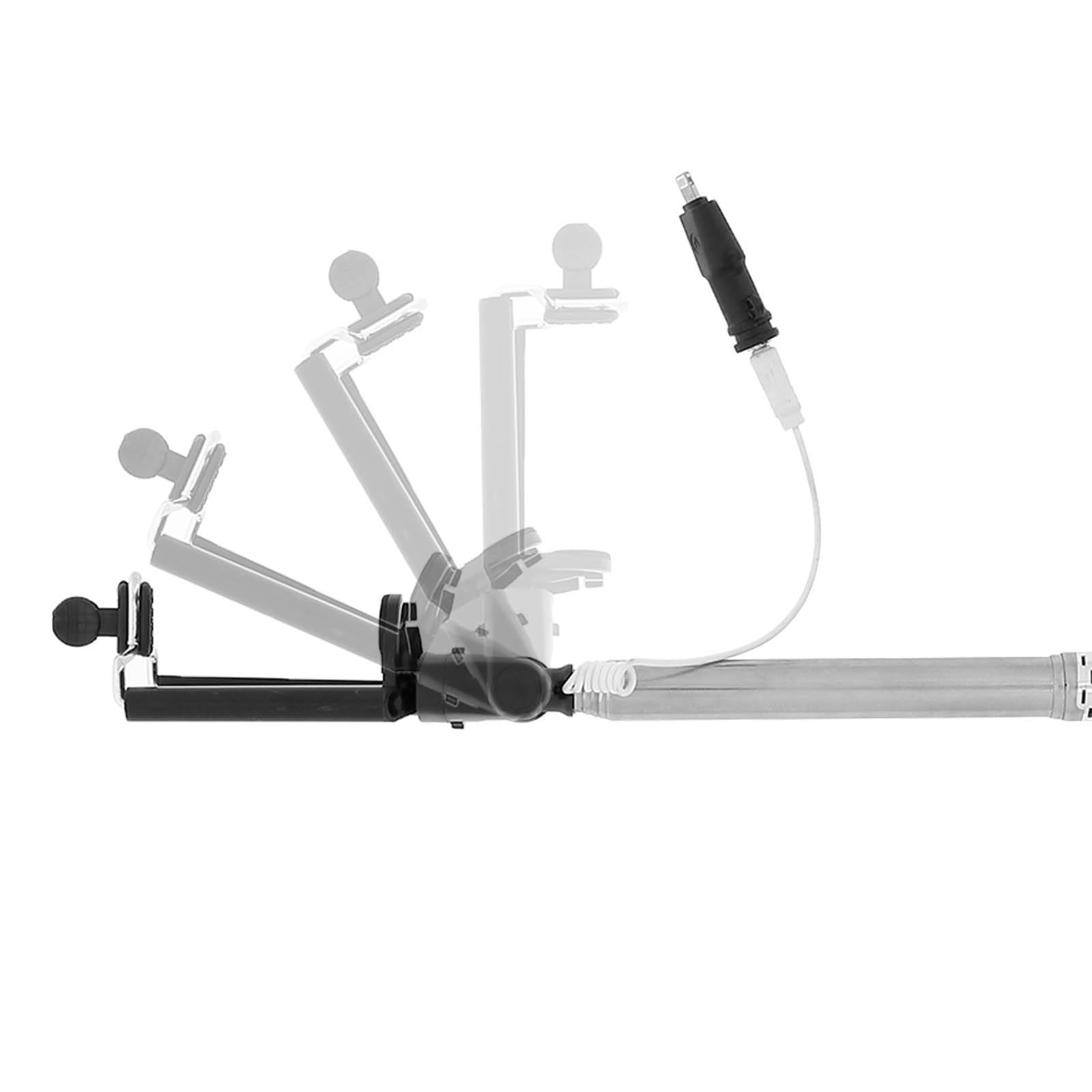 Perche à Selfie pour iPhone Lightning Télescopique Extensible 1m Rotative-4