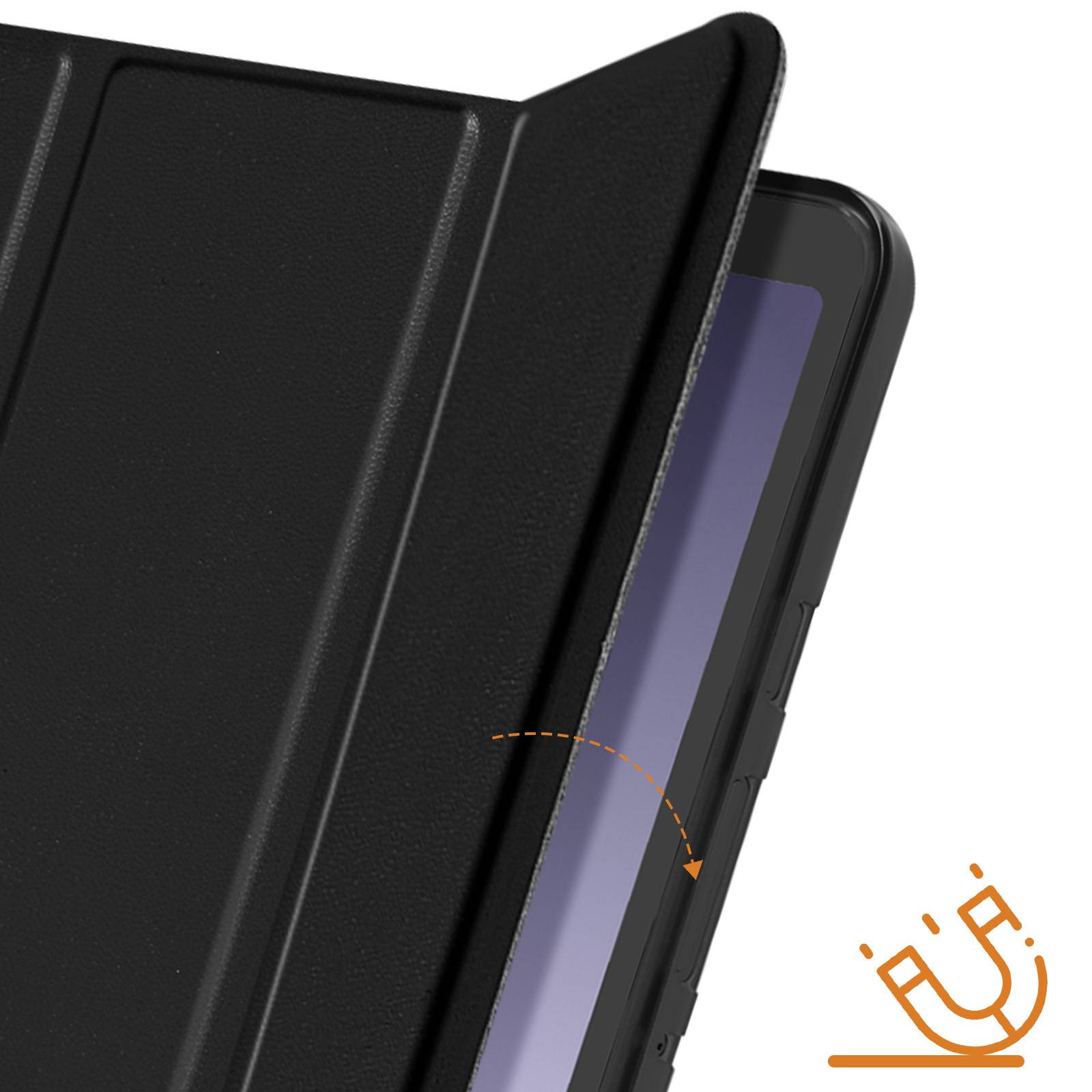 Étui pour Samsung Tab A9 Clapet Support Trois volets Mise en veille-4