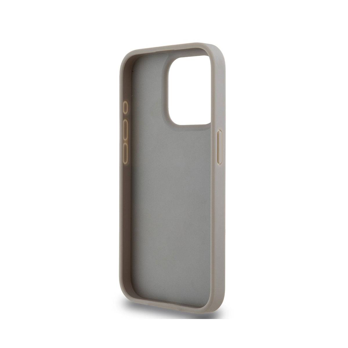 Coque pour iPhone 14 Pro Max Repeat Pattern Tonal Stripe avec Logo Métallisé-4