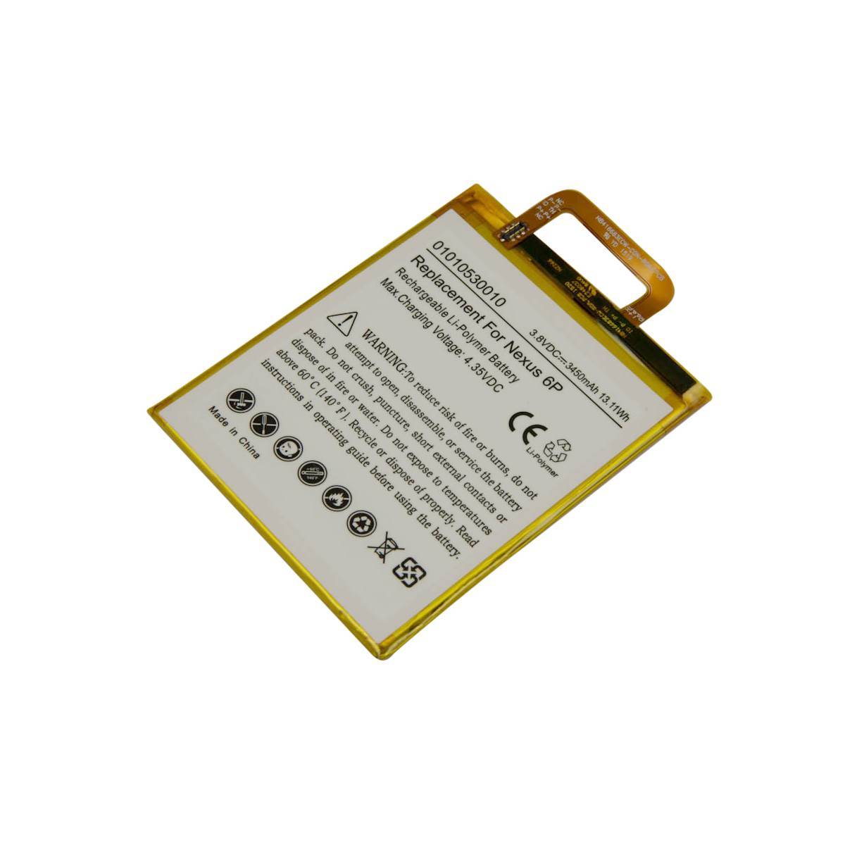 Batterie de Remplacement pour Nexus 6P 3.8V 3450mAh Li-Polymer-0