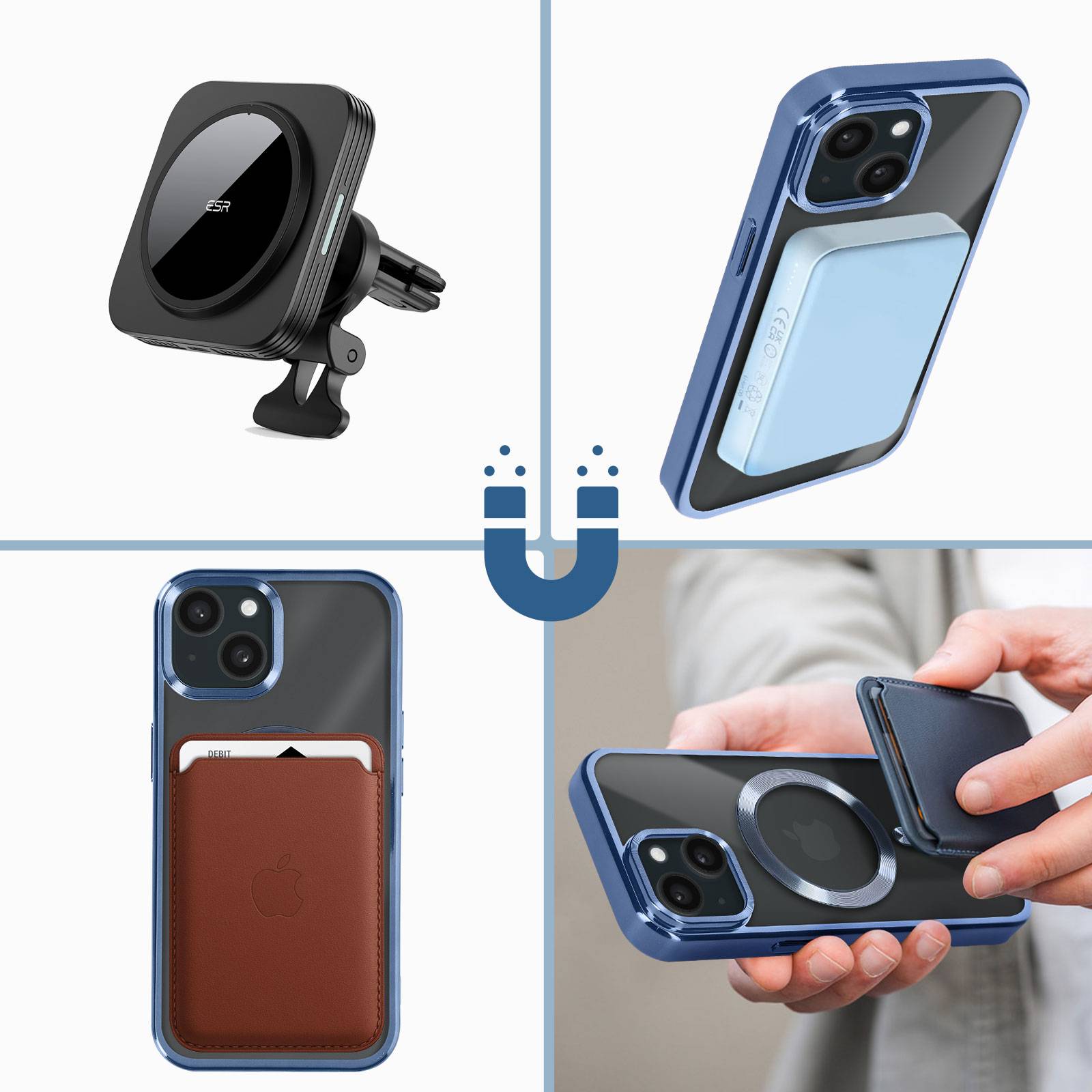 Coque MagSafe pour iPhone 15 Plus Silicone Protection Caméra Contour Chromé-2