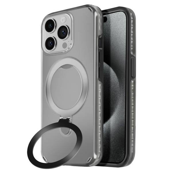 Coque MagSafe pour iPhone 15 Pro Max Antichoc avec Support Pliable