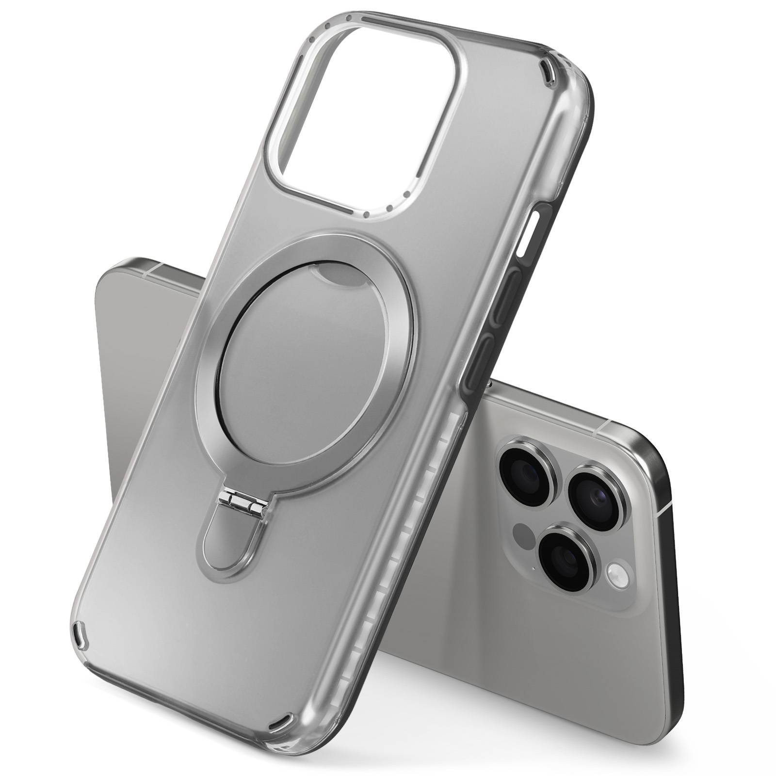 Coque MagSafe pour iPhone 15 Pro Max Antichoc avec Support Pliable-3